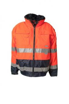 Warnschutz Comfort Jacke orange/marine 