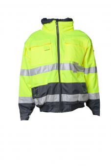 Warnschutz Comfort Jacke gelb/marine 